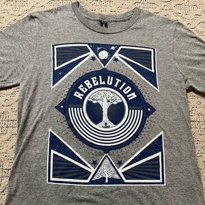 🎸 '22 Rebelution Band Earth Blue Base Tree Unworn Soft Ecology Style Tee